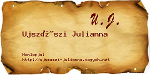 Ujszászi Julianna névjegykártya